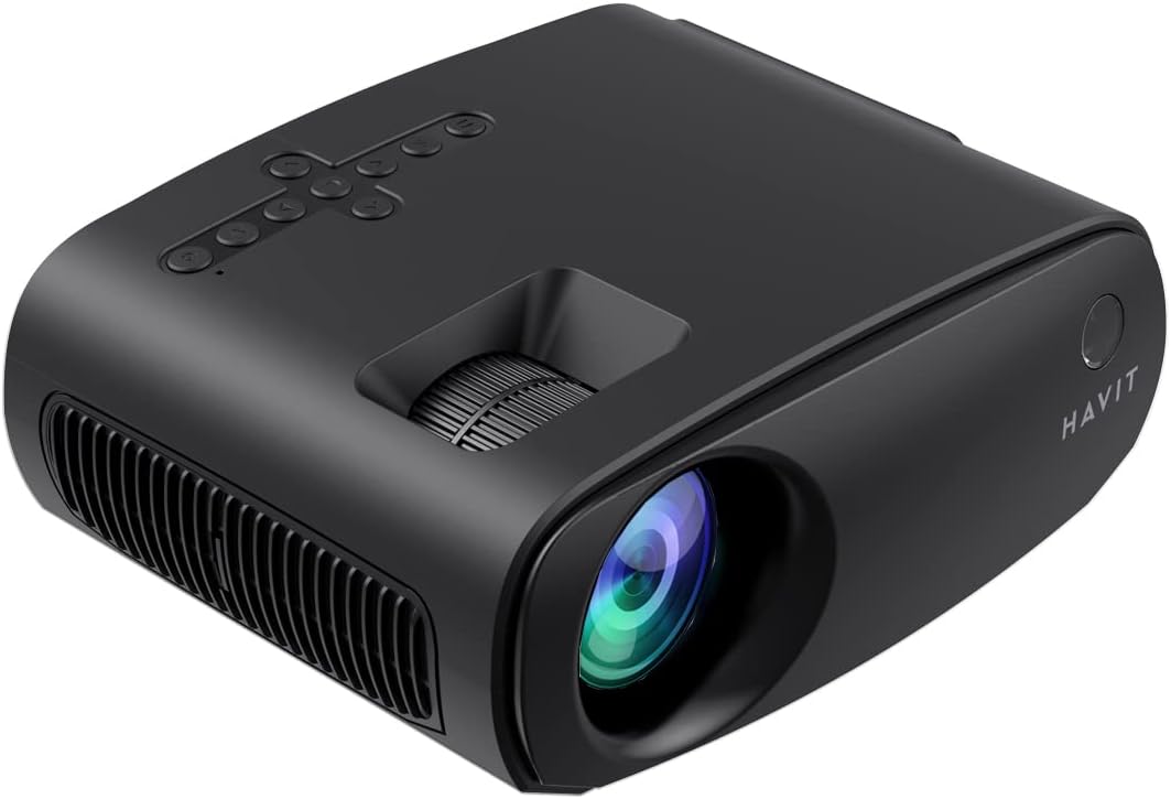Havit PJ207 160 Lumens HD 1080p Wi-Fi Screen Mirroring Portable Projector