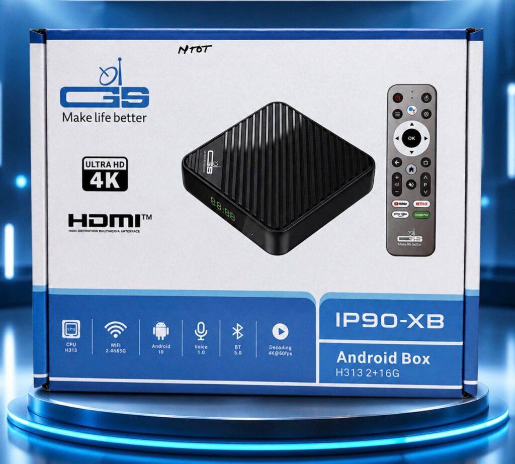 GS IP90-XB Android TV Box (H313, 2GB RAM, 16GB ROM, 4K UHD)
